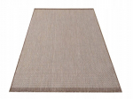 Kahepoolne moodne punutud vaip Zara 200x290 cm, pruun