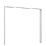 Riidekapi tarvikud Forte Palm Beach NPLZ02B-Z38 Liuguksed Modernne valge