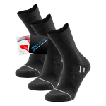 Meeste sportlikud kompressiooniga jooksusokid Trendoux 39-42 mustad 3 paari, 39-42