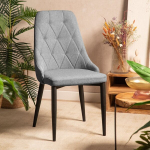 Tool Homla LOUIS QUILTER halli kangast polsterduse ja mustade metalljalgadega