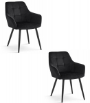 S&ouml;&ouml;gitool Leobert VARSI, must samet, 2-osaline komplekt, modernne