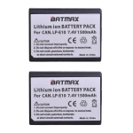 2 tk Batmax LP-E10 on liitiumioonaku