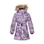 Huppa T&uuml;drukute talvemantel YASMINE, dark lilac pattern