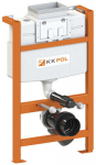 KK-POL PROFESSIONAL WC-poti alus, peidetud 835&ndash;1005 mm / 51 cm madal paigaldus