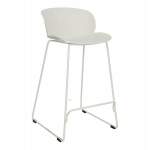 Valge Vivia 66cm seljatoega taburet