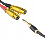 Kaabel 2x Xlr(f) kuni 6,3 Jack stereo Klotz 2m