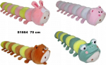 Plush Centipede, 70 cm, 4 v&auml;rvi
