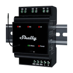 Shelly nutikodu moodul Qubino Wave Pro 3 Z-Wave, 3 Channel, DIN Rail Relay, must