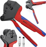 Knipex Crimp-Systemzange 97 43 66 EVO (punane/sinine, for MC4 EVO 2 Solar-Steckverbinder)