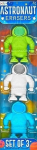 Kustutuskummid "astronaudid", 3 tk.