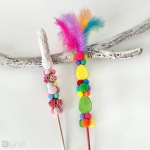 Creative puidust pulgad Jumbo, looduslikud, 20 tk.