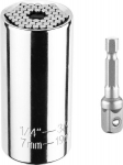 Unikaalne pesapea 7-19 mm koos adapteriga