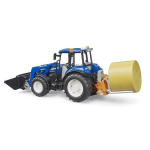 Traktor Bruder New Holland T5.120 koos laaduri ja haagisega