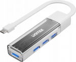 Unitek Usb-c/usb-a jaotur, 4x Usb-a 5gbps, valge