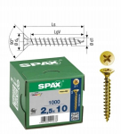 Universaalsed puidukruvid Yellox 2,5x10 mm, 1000 tk.