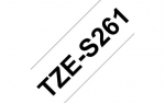 Brother TZe-S261 TZES261 Label Tape Cassette - Black on White - 36mm
