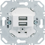 Berker One.platform Usb laadija, 2x Usb, valge