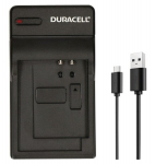 Kaamera laadija DURACELL DRP5957 LAADIMISSEADE USB-KAABLIGA, MUST