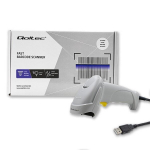 Qoltec 50877 Usb laser 1d v&ouml;&ouml;tkoodi skanner, valge