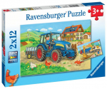 Ravensburger - Hard At Work 2x12p - 07616