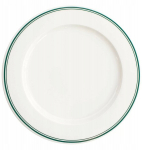Lame taldrik Forte Vira, 21 cm, rohelised triibud