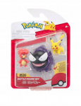 Pokemonide v&otilde;itlusfiguurid Magby, Gastly, Pikachu - 3 tk.