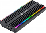V&auml;lise k&otilde;vaketta adapter Silverstone Ms13 M.2 Ssd &uuml;mbris, must