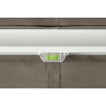 Manuaalne varikatus 2,95 x 2,50 m, pruun/valge