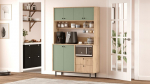 K&otilde;rge kapp Hanah Home RE5-SY Green Aspen kollektsioon MDP