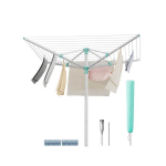 Riiete kuivatamise rest, 170x170x121-183 cm, must