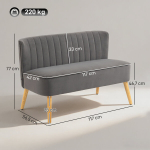 Diivan, 117x56.5x77 cm, tumehall, puit