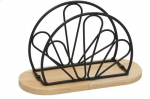 Kitchen&Go metallist salvr&auml;tikuhoidja, 15x7,5x9,5 cm, must/pruun