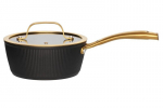 Maku pott kaanega Eclipse, must/kuldne, 1,6 L, 18 cm