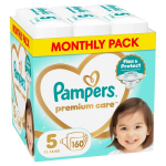 Pampers Premium Care Tape m&auml;hkmed, suurus 5, 160 tk.