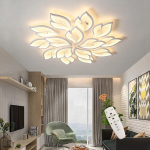 Moodne LED laevalgusti valge 95 cm 100 W 15 lehte, 95 cm
