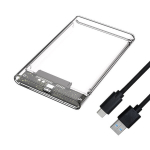 V&auml;lise k&otilde;vaketta adapter 2,5 tolli SSD korpus, SATA USB 3.1-sse, l&auml;bipaistev