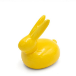 Dekoratiivne j&auml;nku kuju, 10 cm, kollane