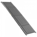 Koertele m&otilde;eldud ramp, 180x50.8 cm, must, kokkupandav alumiinium