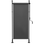 Vertikaalne r&otilde;du varikatus k&auml;epidemega 120x220-310 cm tumehall pol&uuml;ester 1 tk