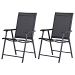 Matkatoolid 2 tk, kokkupandavad, metallist, 58x64x94 cm, must
