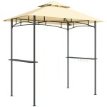 Grillvarikatus LED-valgustusega, 240x150x258 cm, veekindel, tulekindel, liivakarva