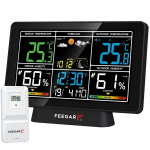 Feegar Forecaster traadita ilmajaam LCD-ekraaniga, 7,5-tolline baromeeter-termomeeter