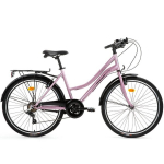 Linnaratas Bisan Smile Powder Pink (ratta suurus: 26", raami suurus: 17")