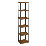 Hoiuriiul 38x23.8x173.4 cm Pruun ja must teras