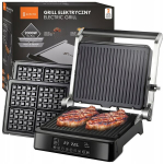 V&otilde;ileivagrill Elektriline grill-r&ouml;ster vahvlipanini programmiga 2000 W, Elektrinis grilis skrudintuvas vaflinė panini su programu 2000 W