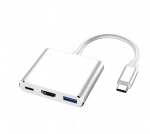 USB-C adapter E379, 3in1, 4K HDMI, Must