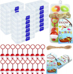 Mini kalastuskarp, plastik, 4.9x2.4x0.8 tolli, 18 tk