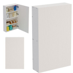 VALGE RIPUTATAV VANNITOAKAP, RIIULIGA JA POSTIGA, SEINALE KINNITATAV, LOFT-STIILIS, MODERNNE, 80 CM