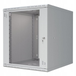 19" 12U 600 mm riputatav serverikapp RACK, klaasustega, hall, Stalflex