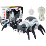 Large Remote Controlled RC Spider, Battery Operated, White and Gray